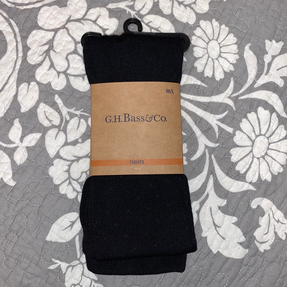G. H. Bass & Co. black tights, M/L